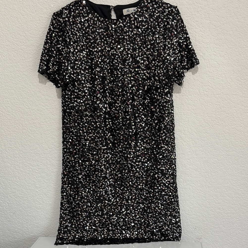 Sequin Black Dress